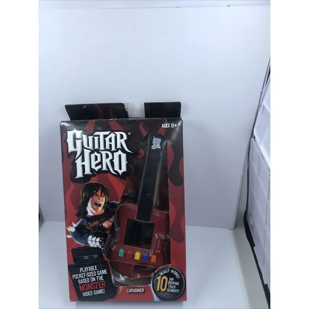 Guitar Hero Carabiner Pocket Size Game 10 Track Segments - Retro Toy - 2005